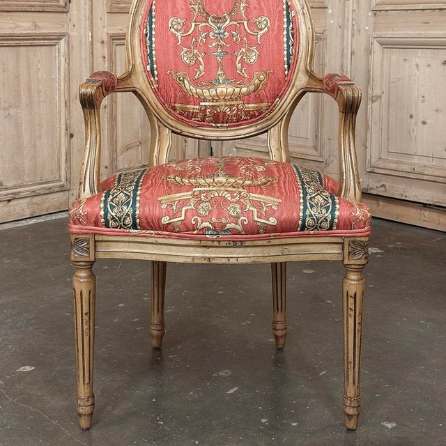 Set of 8 French Louis XVI Fruitwood Dining Chairs Includes 2 Armchairs For Sale - Image 12 of 18