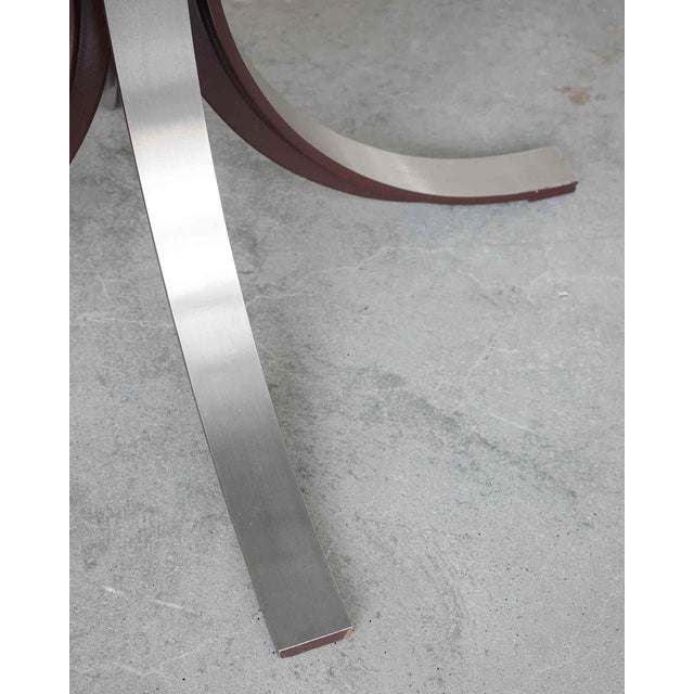 Metal Mid-Century Round Model T69 Dining Table in Marble from Tecno, 1960s For Sale - Image 7 of 11