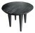 Andrianna Shamaris Minimalist Charred Round Side Table For Sale