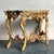 Wood Vintage Rococo Hand Painted Gilt Console Table For Sale - Image 7 of 9