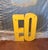 Vintage 40" Architectural Salvage Sign For Sale In Dallas - Image 6 of 12
