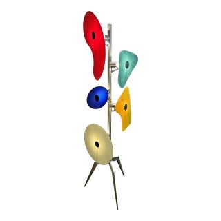 1990s Modern Foscarini Murano Orbital Terra Glass Floor Lamp by Ferruccio Laviani For Sale