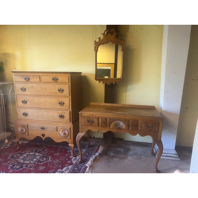 Bring some light into the room with this unique classic Art Deco Tigerseye Maple mirror. and it won't look like one from...