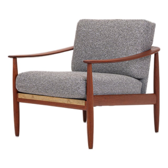 Teak Easy Chair attributed to Carl Straub, 1960s For Sale