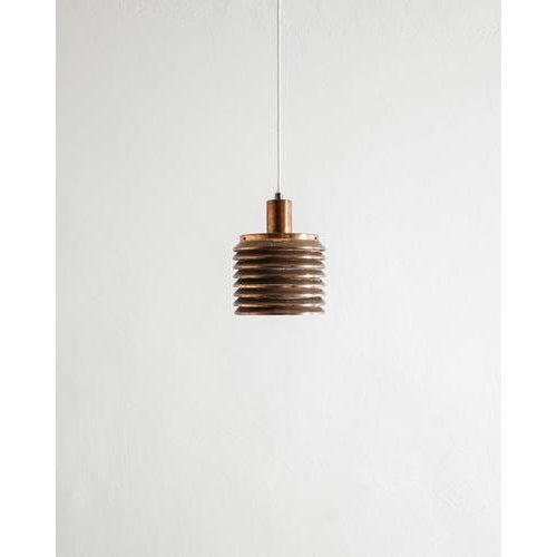 Metal Swedish Mid Century Decorative T-642 Copper Ceiling Pendant Lamp by Hans Agne Jakobsson, 1960s For Sale - Image 7 of 7