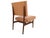 Set of Vintage Camel Skai Dining Chairs with Ebonized Wood Frameby Dassi, 1950s For Sale - Image 6 of 9