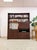 Vintage Walnut MCM Wall Unit Desk Storage Cabinet Mid Century Modern W/ Drawers For Sale - Image 12 of 15