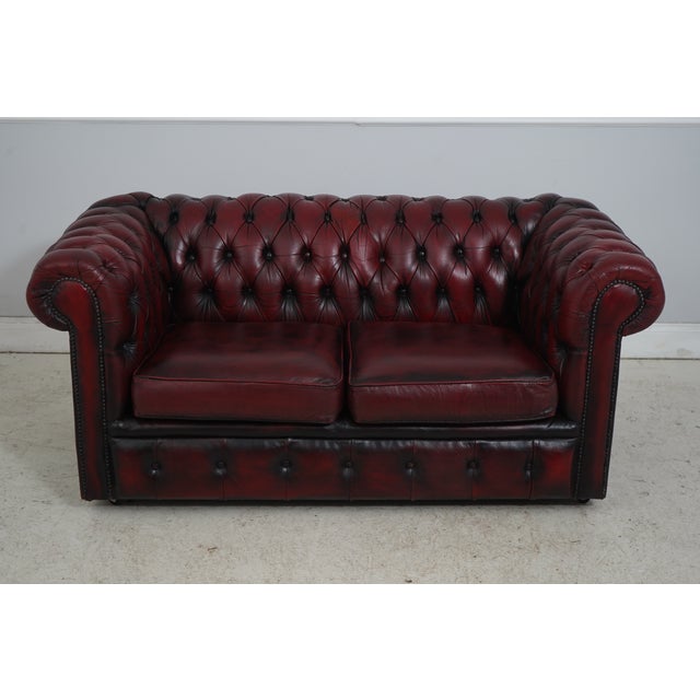 Age: Approx: 30 Years Old Details: Quality Leather On Casters English Style See Other Offerings For Matching Sofa...