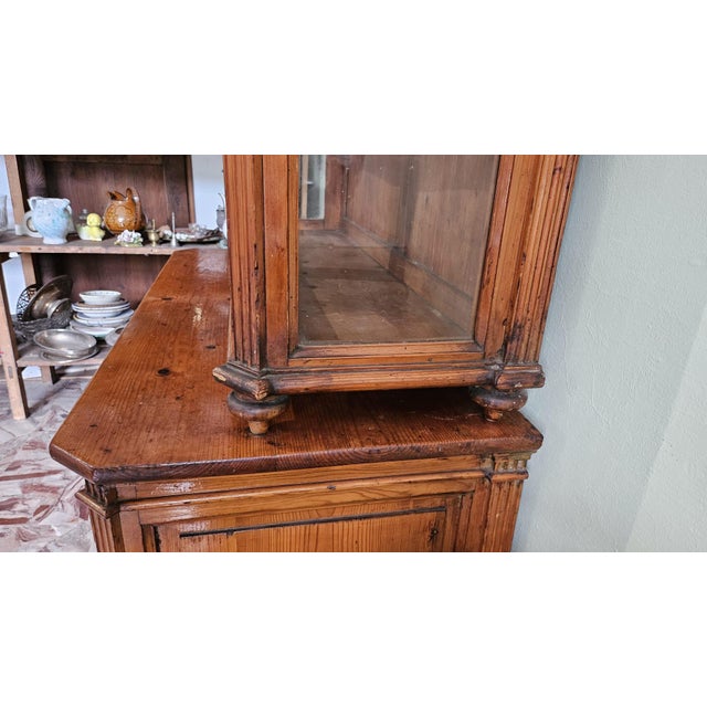 Antique Tuscan Showcase Buffet, 1890s For Sale - Image 5 of 10