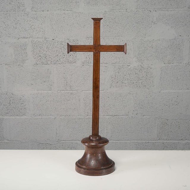 Antique Early 19th Century Cross with Inlaid Fillets For Sale - Image 12 of 12