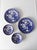 Japanese Vintage Japanese Blue Willow Plate and Bowl Set For Sale - Image 3 of 7