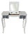 Small White and Gray Dressing Table For Sale