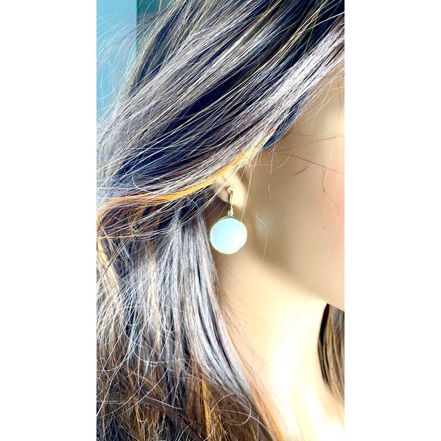 Ippolita Lollipop Collection 18k Yellow Gold Opaque White Crystal Earrings - 2 Pieces For Sale - Image 12 of 12