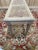 A Louis-Philippe style office bench in solid oak, with a seat divided into three panels of natural woven cane. The six...
