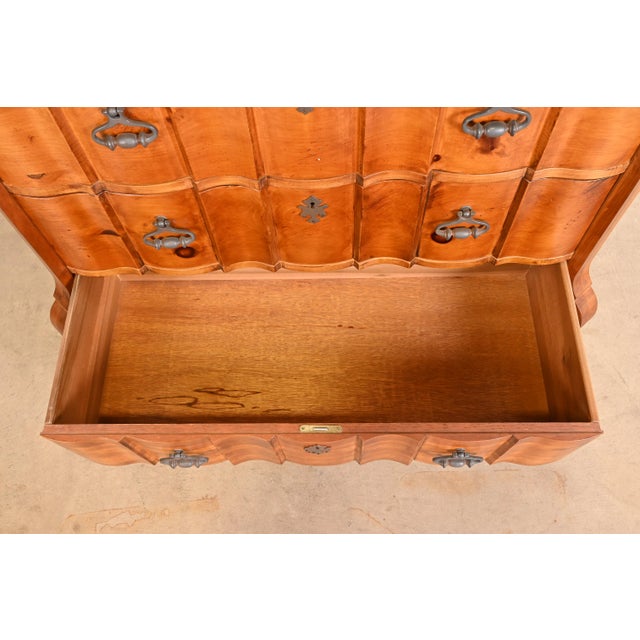 Brown Romweber Spanish Baroque Carved Pine Commode or Chest of Drawers For Sale - Image 8 of 13