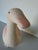 Vintage Handcrafted Ceramic Duck Sculpture in Soft Pink & Cream For Sale - Image 9 of 12