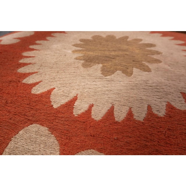 Boho Chic Suzani Embroidered Bergere Chair For Sale - Image 11 of 12