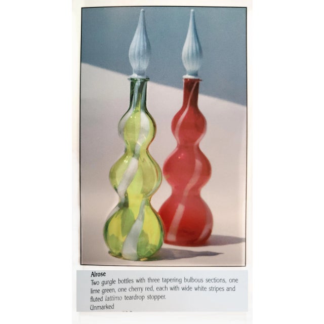 Green Lamp Murano Glass 1950s Restored For Sale - Image 8 of 8
