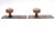 Antique Victorian Brass Dummy Door Knob Set For Sale - Image 4 of 5