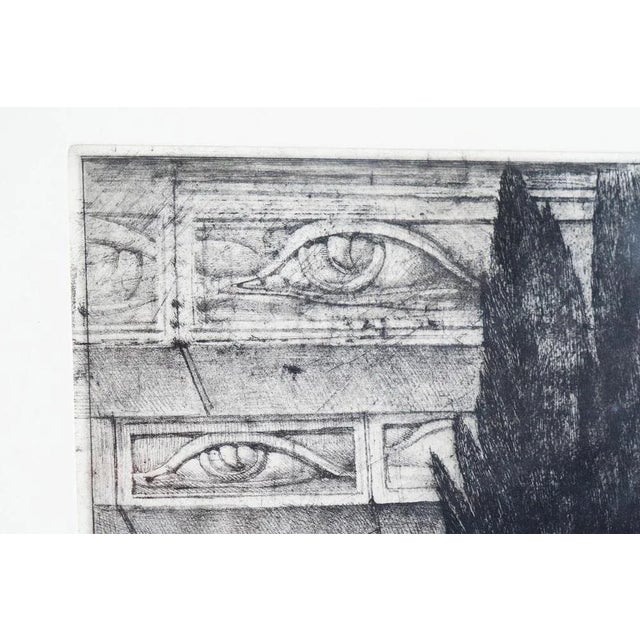 Paper Ernst Fuchs, Forest Idyll in Front of the Sky Wall, 1974, Artist's Proof For Sale - Image 7 of 17