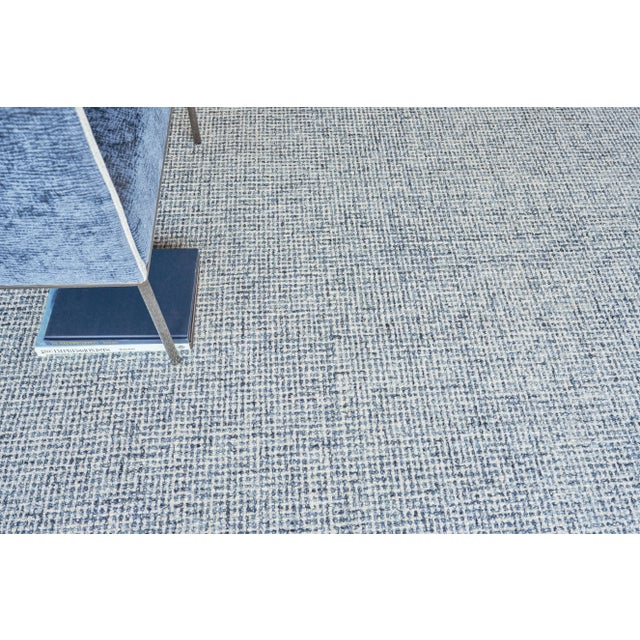 2020s Exquisite Rugs Caprice Tufted New Zealand Wool & Cotton Navy Blue/Ivory Rug-12'X15' For Sale - Image 5 of 7