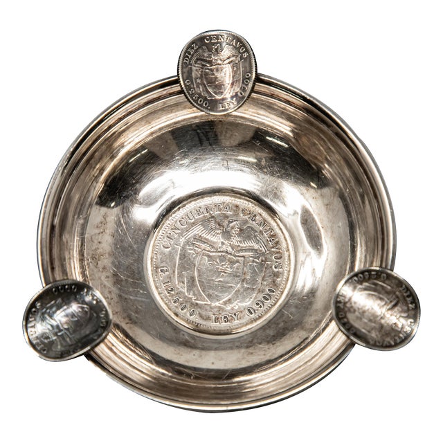 Mid 20th Century Sterling Silver Ash Receiver For Sale