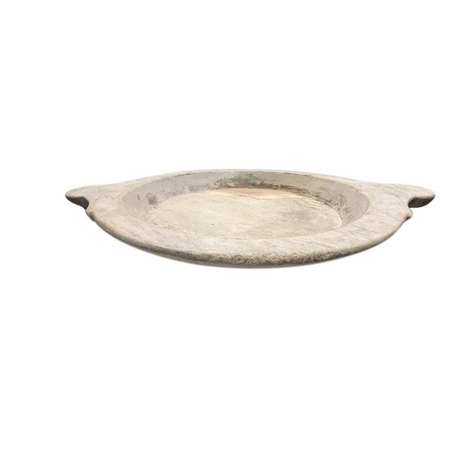 Farmhouse Vintage Wooden Parat Bowl For Sale - Image 3 of 5