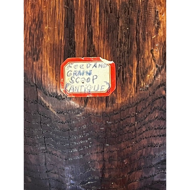 Wood Late 20th Century Primitive Grain Scoop For Sale - Image 7 of 7