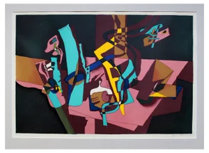 Gudmund Olsen, Abstract Composition, 1974, Lithograph