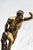 Metal Commanding Vintage Borghese Gladiator Statue Cast Metal Sculpture Statue Marble Base Mid Century Modern Grand Tour Neoclassical For Sale - Image 7 of 15