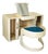 Space Age White Dressing Table and Chair, 1960s, Set of 2 For Sale