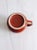 Traditional Vintage 1960s Mod Ceramic Burnt Orange Coffee Mug For Sale - Image 3 of 5