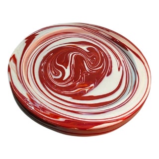 Murano Glass Plate and Bowl by Sergio Asti for Venini, 1970s For Sale