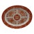 1st Quarter 19th Century Chinese Export Orange Fitzhugh Porcelain Platter For Sale