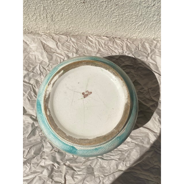 Antique Majolica Cuspidor Cherry Blossom Flower For Sale In Los Angeles - Image 6 of 7