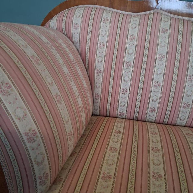 Biedermeier Cherrywood Sofa, 19th Century For Sale - Image 10 of 18