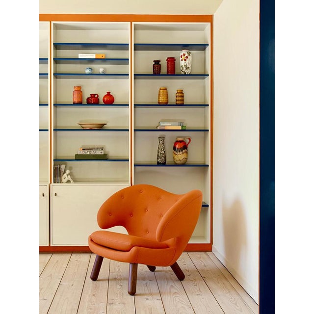 Pelican Chair in Wood and Fabric by Finn Juhl for Design M For Sale - Image 13 of 18