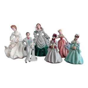 Pasadena Vintage Victorian Florence Ceramics Figurines Collection
