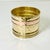 Metal Mid-Century Boho Chic Hollywood Regency Arts & Crafts Small Brass Planter With Copper Band. For Sale - Image 7 of 8