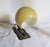 Metal Vintage Art Deco Bauhaus German Desk Lamp in Bronze with Opaline Glass Shade, 1930s For Sale - Image 7 of 11