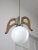 Mid-Century Scandinavian Chrome & Opaline Pendant Lamp, 1960s For Sale - Image 9 of 13