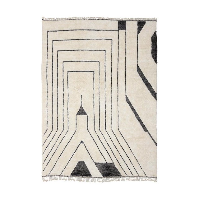 Large Hand-Knotted Wool Rug by Azele Studio For Sale - Image 9 of 9