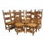 Set of 10 Antique Italian Carved Walnut and Caned Dining Chairs, Circa 1880 For Sale