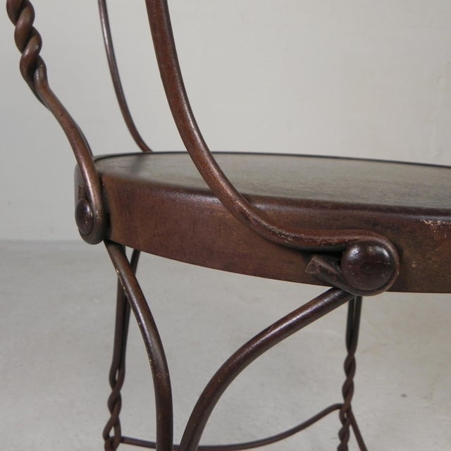 American Ice Cream Parlor Chair, 1940s For Sale - Image 10 of 18