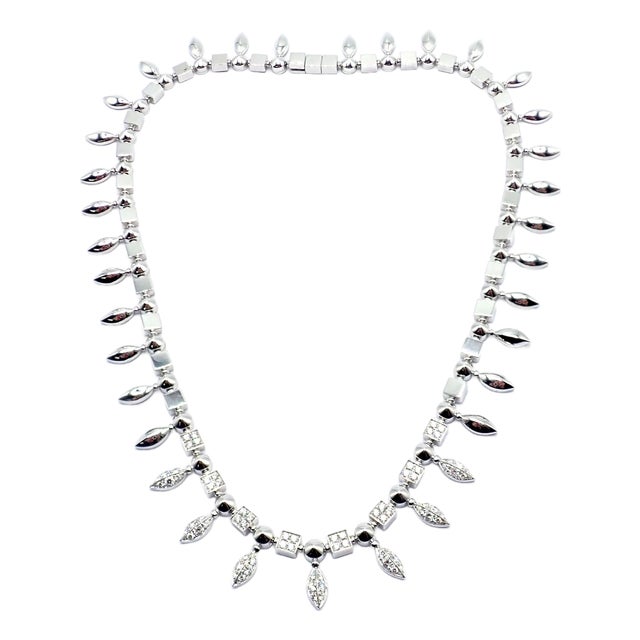 Bulgari White Gold Lucea Diamond Choker Necklace For Sale