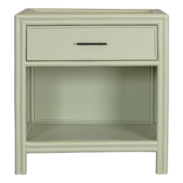 Capri End Table in Celery Green For Sale