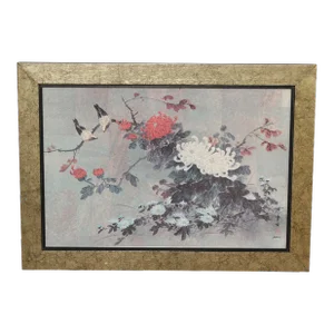 Hui Chi Mau 'Oriental Autumn' Framed Print