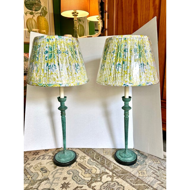 Frederick Cooper Lamp Pair With New Shades For Sale In Richmond - Image 6 of 7