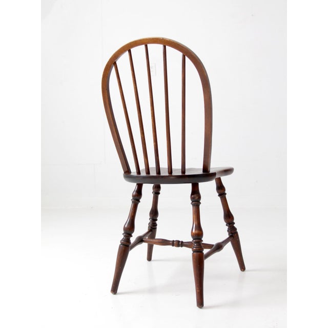 Mid-Century Windsor Style Spindle Back Chair For Sale - Image 10 of 12