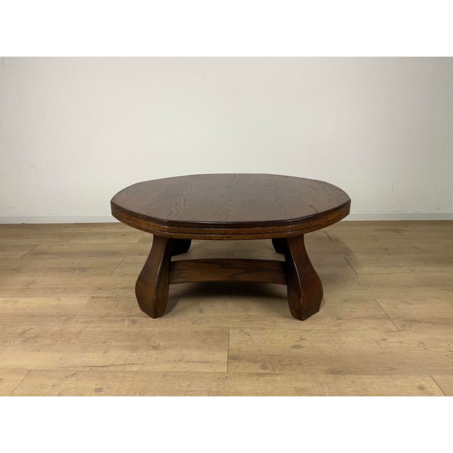 Italian Rustic Style Wood Coffee Table, 1950s For Sale - Image 9 of 9